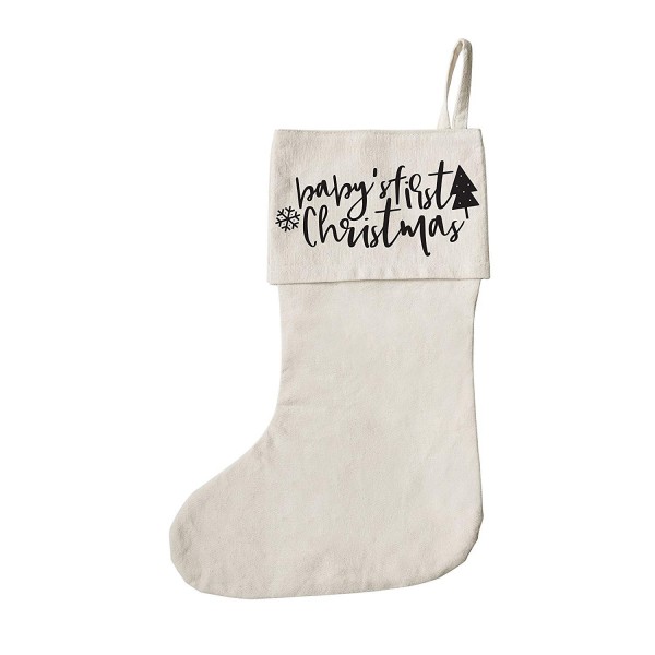 Cotton Canvas Christmas Stocking Decorations