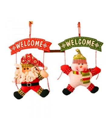 christmas hanging snowman santa WELCOME