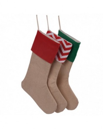 Pieces Burlap Christmas Stockings Decoration