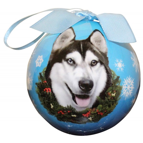 Siberian Husky Christmas Ornament Personalize