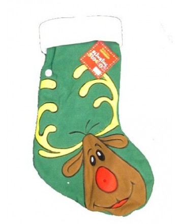 Christmas Blinking Lighted Reindeer Stocking