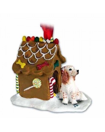 English Setter Gingerbread Christmas Ornament