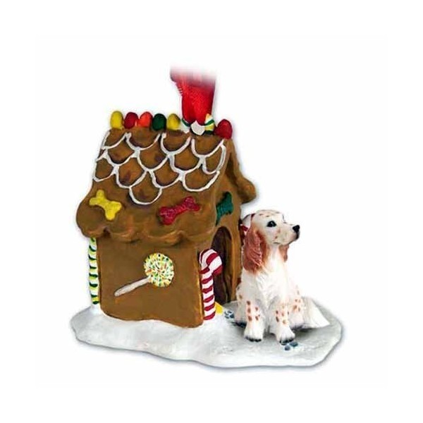 English Setter Gingerbread Christmas Ornament