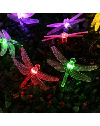 Qedertek Dragonfly Christmas Decorations Multi Color