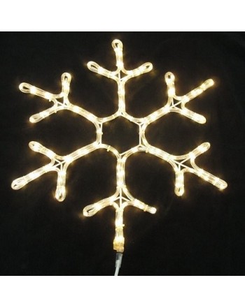 Queens Christmas WL SNOWF 24 WW Rope Lit Snowflake