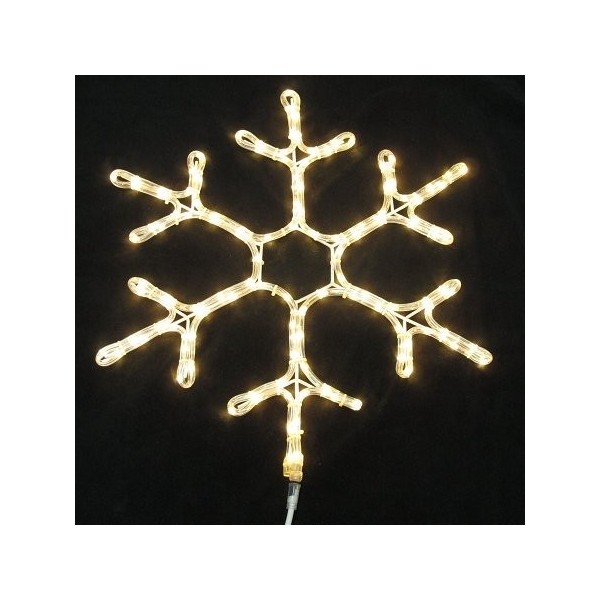 Queens Christmas WL SNOWF 24 WW Rope Lit Snowflake