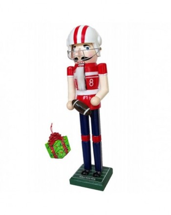 Football Decorative Christmas Nutcracker Ornament