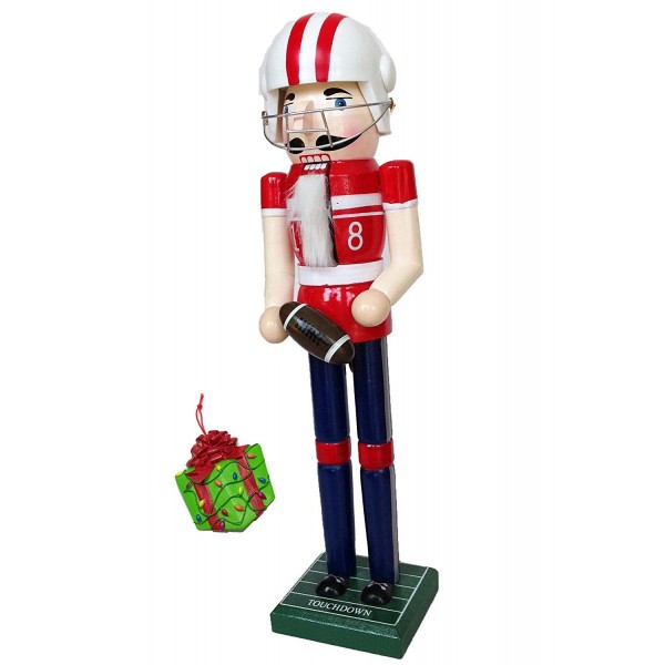 Football Decorative Christmas Nutcracker Ornament