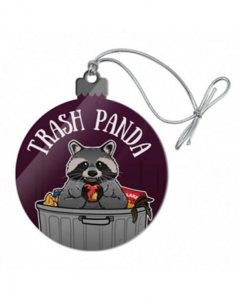 Raccoon Garbage Acrylic Christmas Ornament