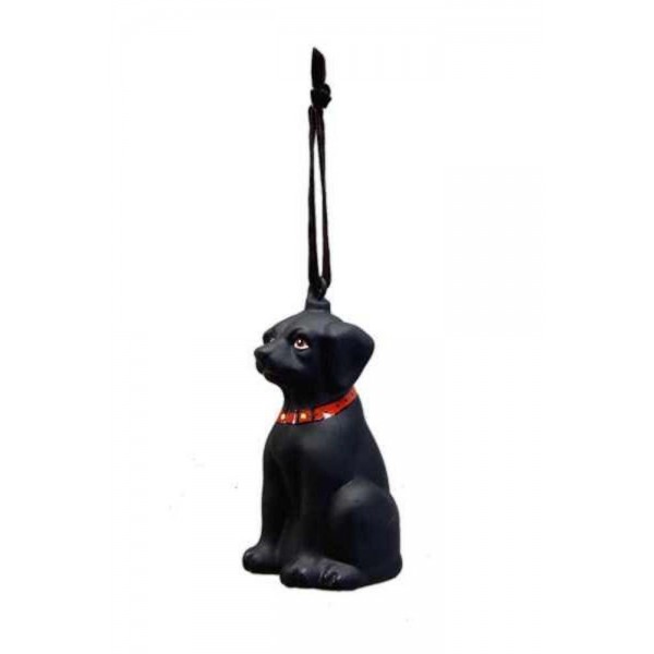 Black Labrador Christmas Ornament Figurine