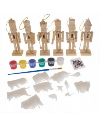 Set Blank Wooden Nutcracker Figurines