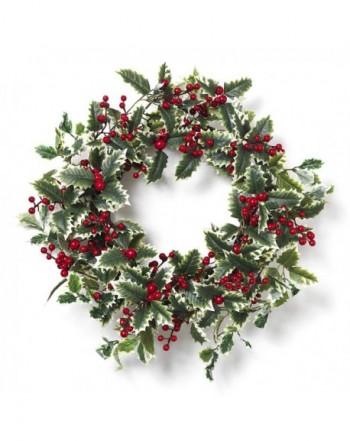Holiday Holly Berry Wreath Front