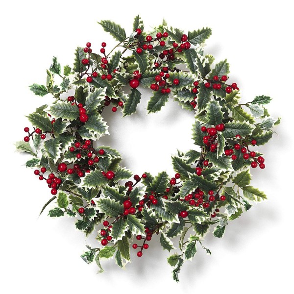 Holiday Holly Berry Wreath Front