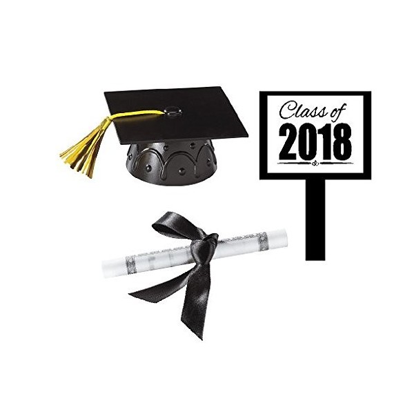 CakeSupplyShop Graduation Decoration Topper Centerpiece