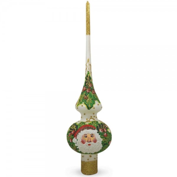 BestPysanky Santa Mistletoe Christmas Topper