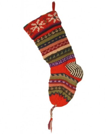 Fashioned Keepsake Handknit Christmas Stockings