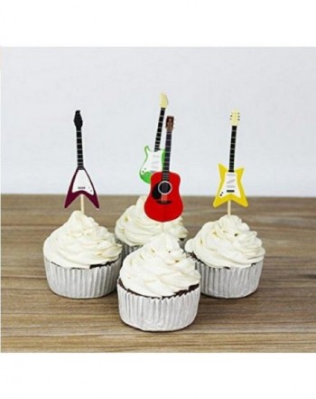 Wendin Guitar Cupcake Decorative Birthday