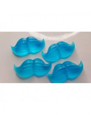 Mustache Shower Favors Turquoise Powder