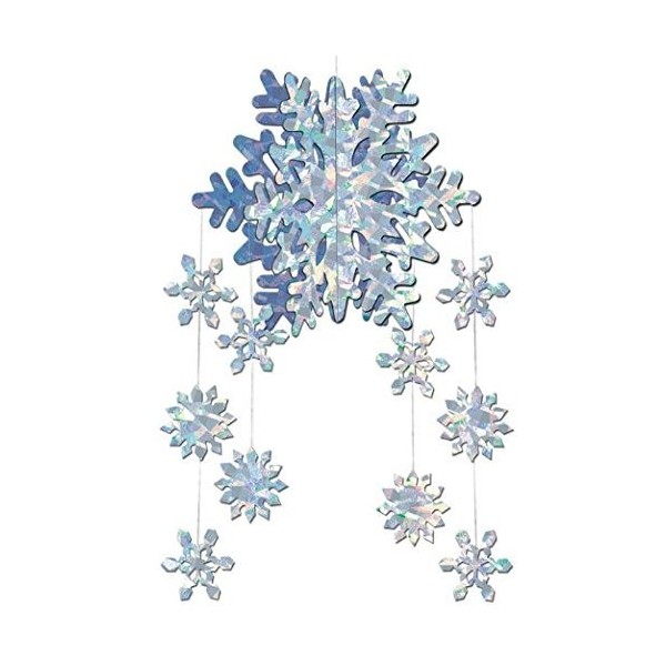 Christmas 3 D Snowflake Mobile 22in