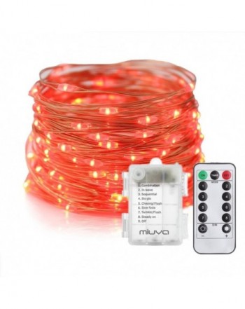 MIUVA Decorative Operated Twinkling Holiday Red