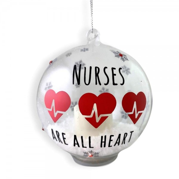 BANBERRY DESIGNS Nurse Ornament Hand Painted