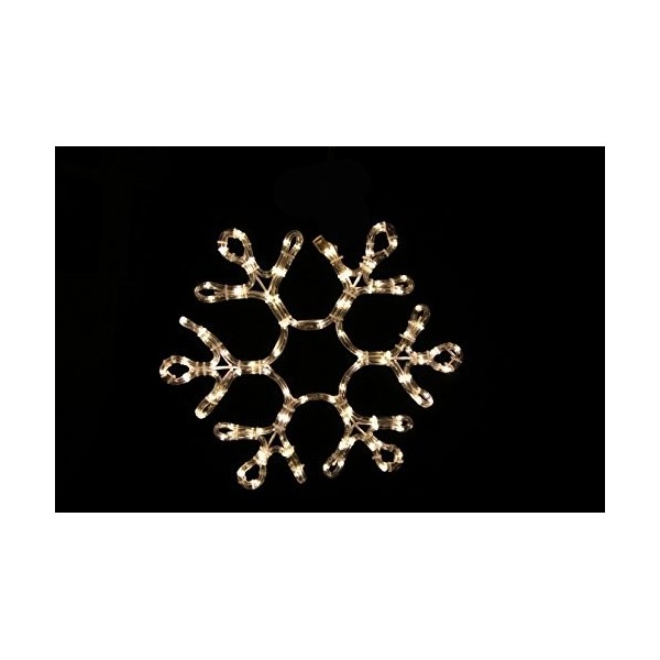 Queens Christmas WL SNFLAKE 18 WW Rope Lit Snowflake