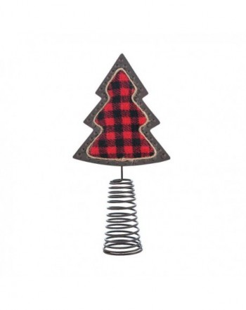 CusCus Buffalo Plaid Tree Topper