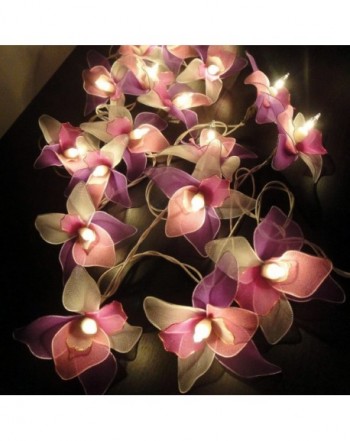 Vintage Handmade lights Purple Wedding