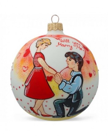 BestPysanky Engagement Christmas Ornament Inches