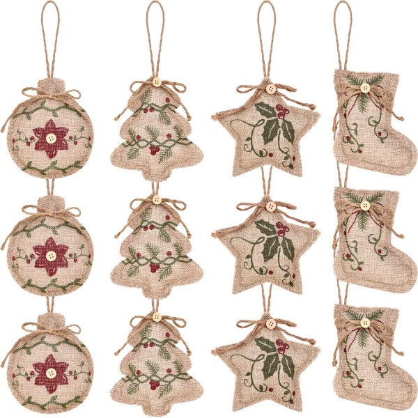 Jetec Christmas Ornaments Decorations Stocking