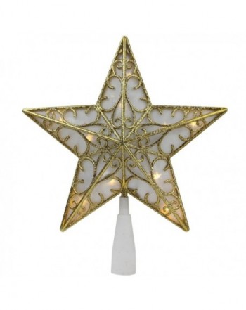 Gold Glitter Star Christmas Topper