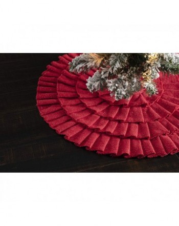 VHC Brands Shimmer Ruffled Diameter