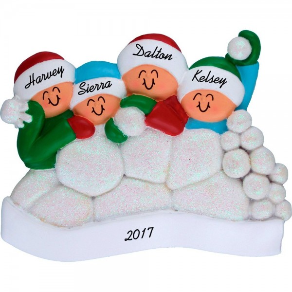 Snowball Personalized Christmas Ornament People