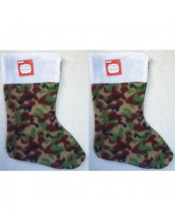 Regent Christmas Stocking Camouflage Fleece