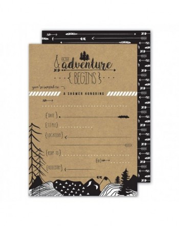 Adventure baby shower invitations fill