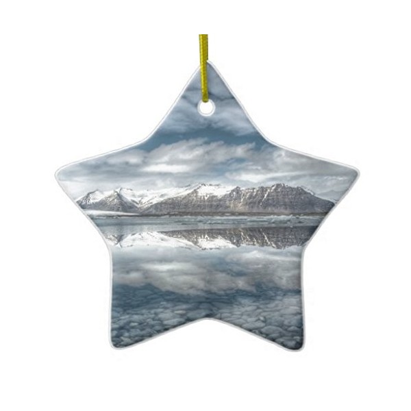 Jokulsarlon glacial DoubleSided Christmas Ornament