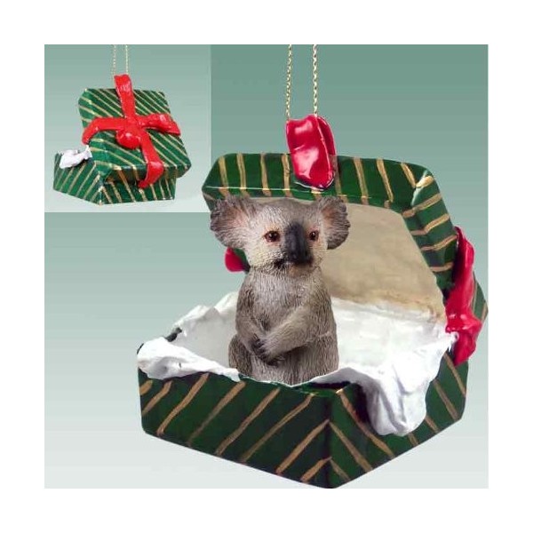 Koala Gift Box Christmas Ornament