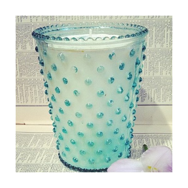 Simpatico Marine Hobnail Glass Candle