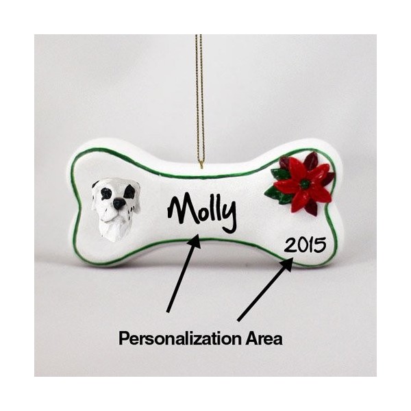 Personalizable Christmas Ornament Harlequin Uncropped