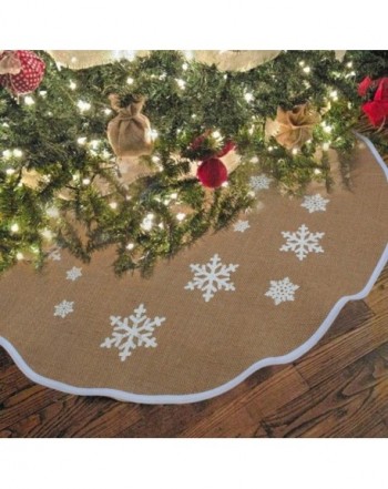 OurWarm Snowflake Christmas Burlap Decorations