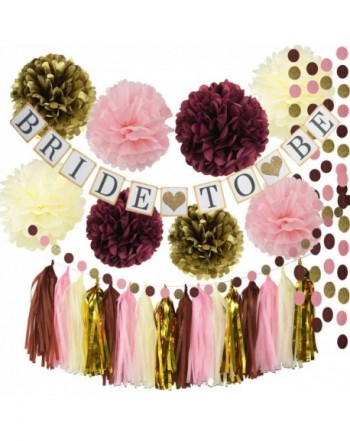 Qians Party Decorations Burgundy Bachelorette