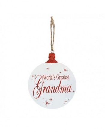 Worlds Greatest Grandma Ornament Plaque