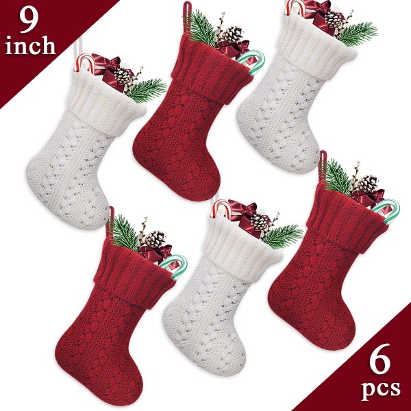 LimBrige Crochet Christmas Stockings Decorations