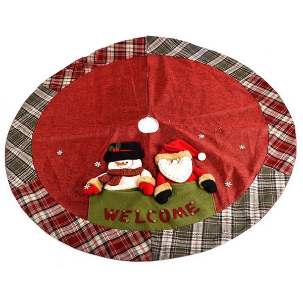Christmas Decorations - 48-Inch Large Santa Christmas Tree Skirt Red ...