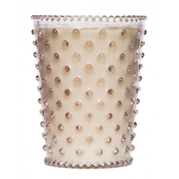 Simpatico Honeysuckle Hobnail Glass Candle