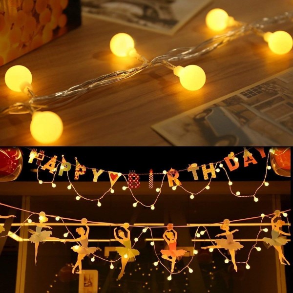 B right Battery Operated String Lights