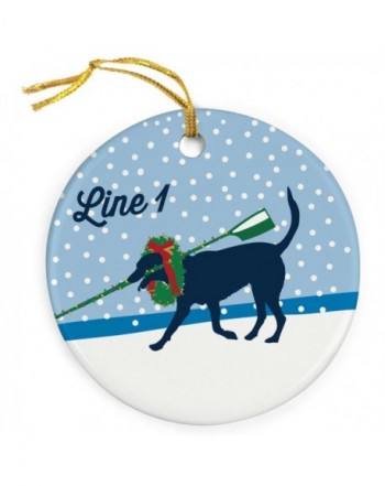 ChalkTalkSPORTS Personalized Porcelain Ornament Christmas