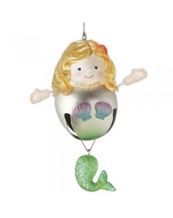 Midwest CBK Mermaid Bell Christmas Ornament