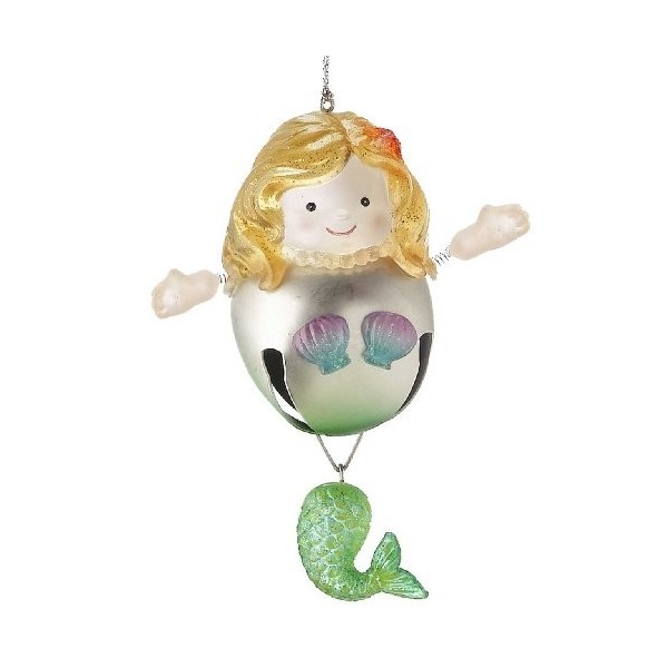 Midwest CBK Mermaid Bell Christmas Ornament