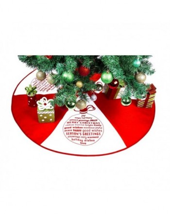 Red White Tree Skirt Greetings